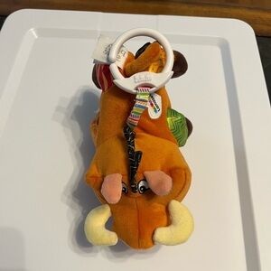 Disney Lamaze Orange Plush Toy with Ring